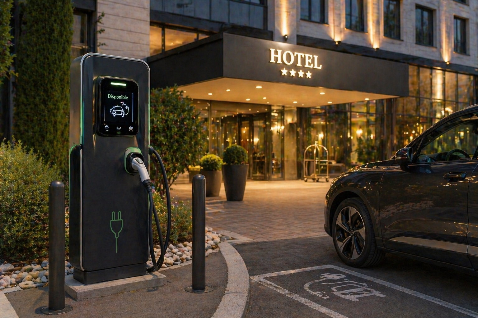 Sollicitez un installateur de borne électrique pour hôtel. Boostez votre visibilité, fidélisez vos clients et profitez des aides ADVENIR en 2026.