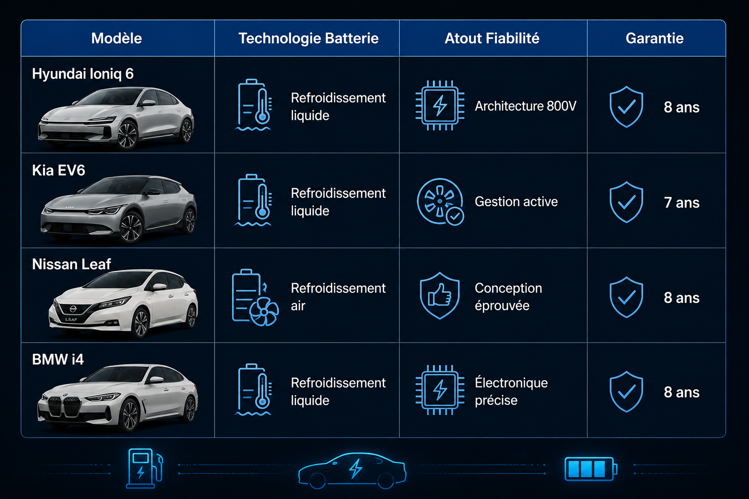 comparatif des voitures électriques