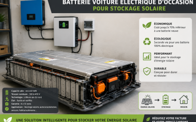 Batterie auto d&rsquo;occasion pour stockage solaire