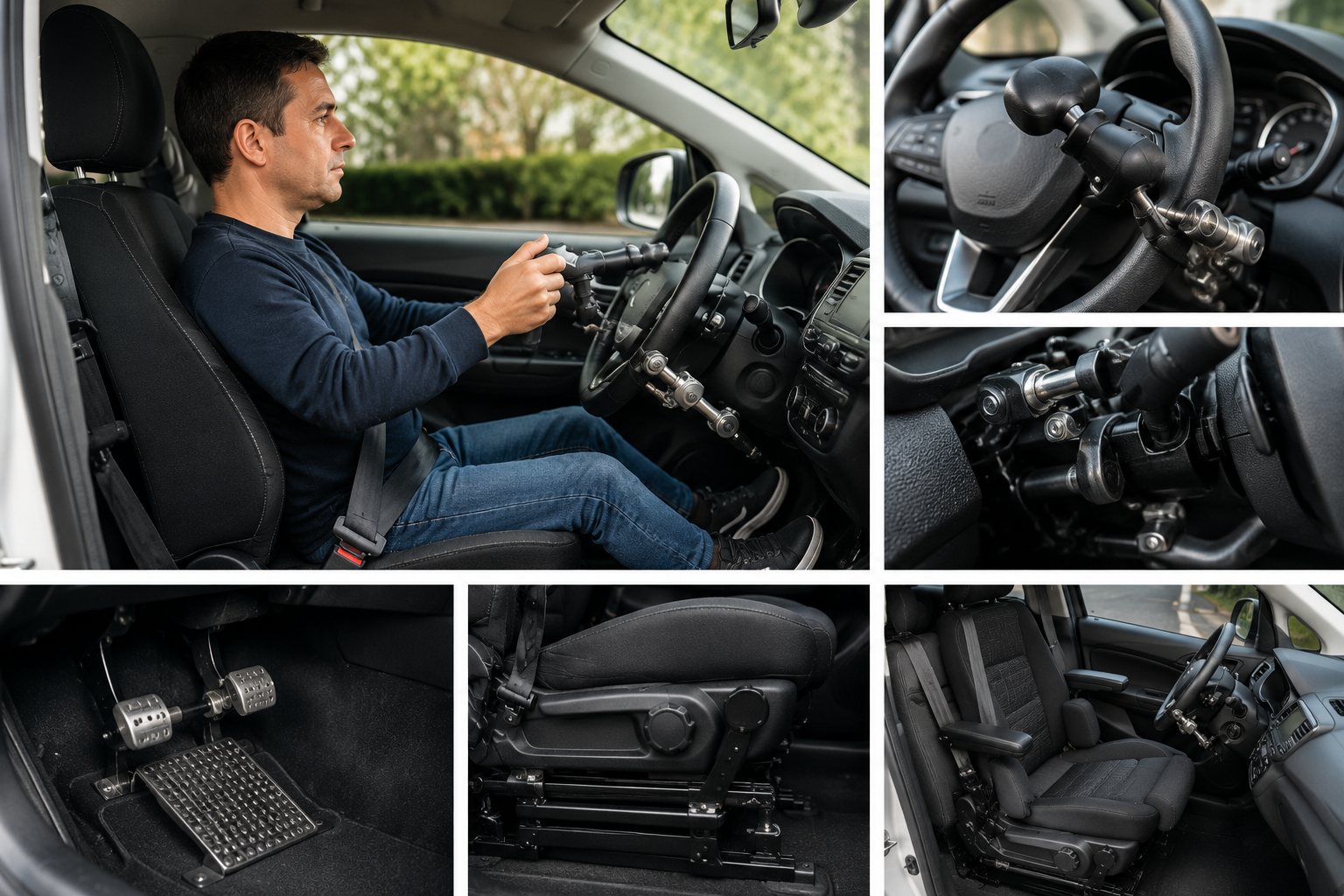 Aménager sa voiture pour une personne de petite taille Découvrez comment réussir votre aménagement voiture pour personne de petite taille ! 🚗 Rallonges de pédales et sièges sur mesure : roulez enfin en sécurité.